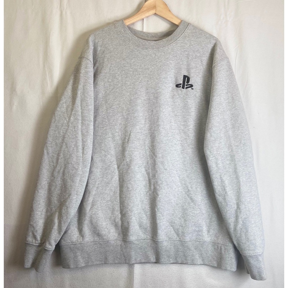 Stanley Stella PlayStation Grey Organic Cotton Sweatshirt Katakana Logo XXL